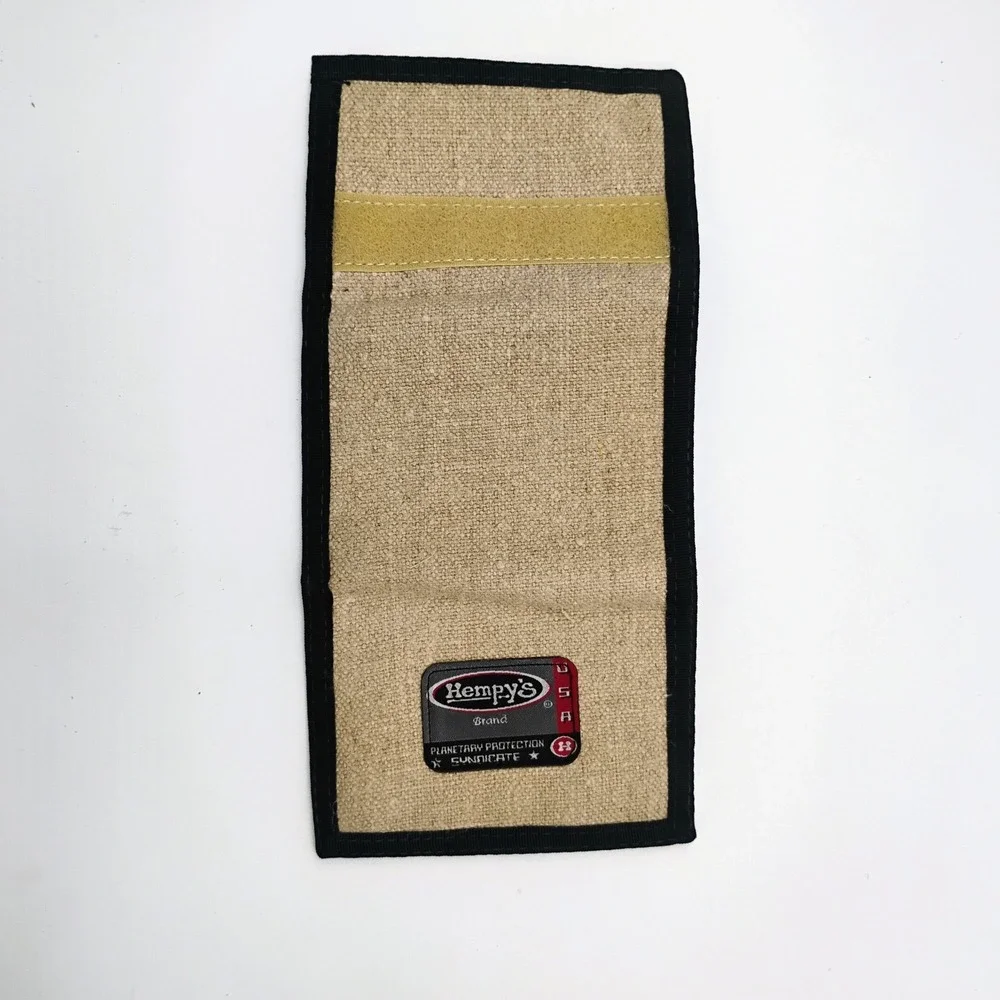 Hempy's Natural Hemp Tri-Fold Wallet USA Planetary Protection Syndicate VTG 90s